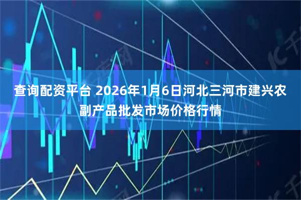 查询配资平台 2026年1月6日河北三河市建兴农副产品批发市场价格行情